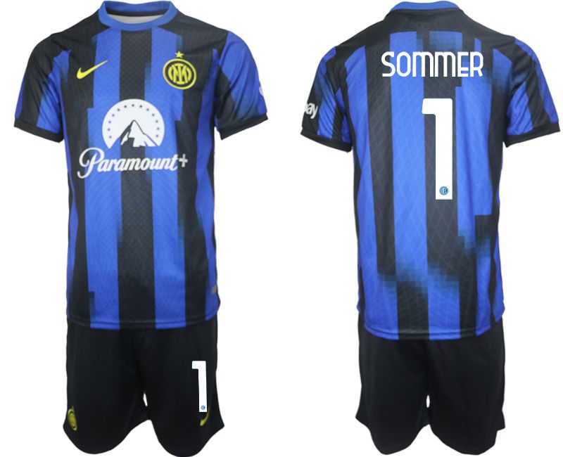 Men 2023-2024 Club Inter Milan home blue #1 Soccer Jersey->inter milan jersey->Soccer Club Jersey